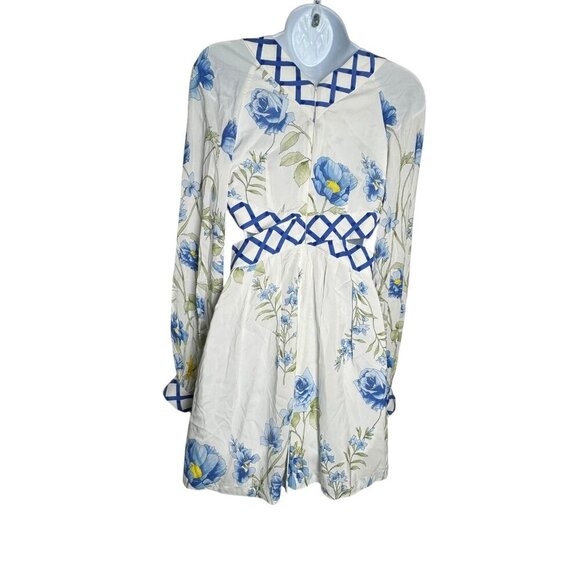 Alice McCall Dress Size US 2 Mini Flower Girl Party Cutout Long Sleeve White - Picture 5 of 10